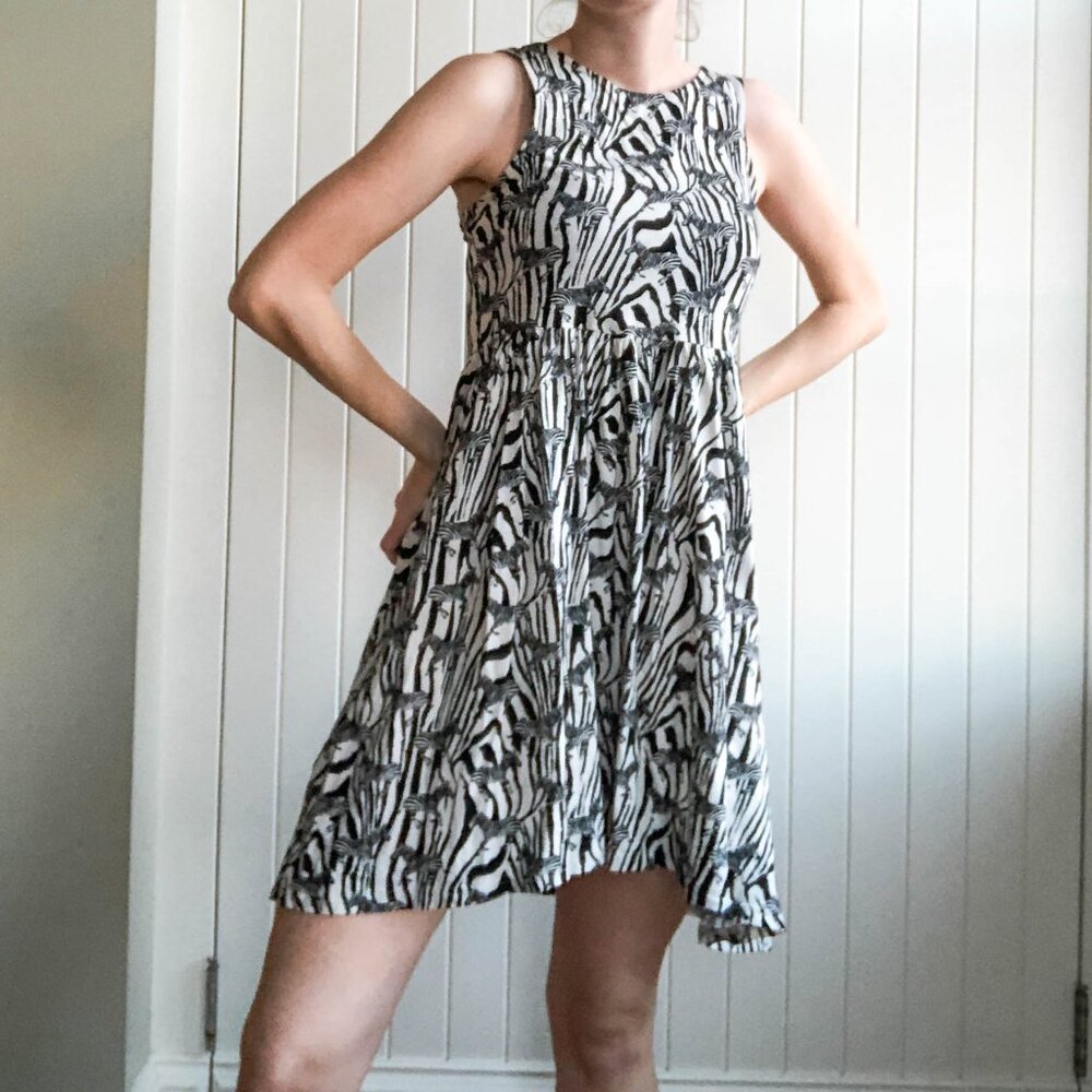 Black and White Zebra 🦓 Dress